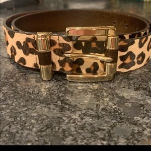 Michael Kors Leopard belt Sz. L NWT!